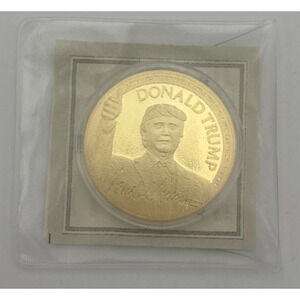 Donald Trump Battle Coin Speeches Collection 24K Gold Layered Proof w/ COA